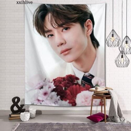 Customized Idol YiBo Hanging Fabric Background Wall Covering Home Decoration Blanket Tapestry Bedroom,Living Room Wall Decor
