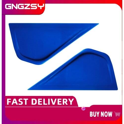 2pcs Professional Triangle Blue Sharp Car Cleaning Snow Scraper Contour Tint Squeegee Window Wrapping Film Pointed Scraper 2A31