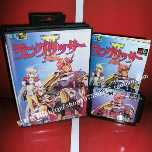 Sega MD game - Meng Huan Mo Ni Zhan 2 with Box and Manual for 16 bit Sega MD game Cartridge Megadrive Genesis system