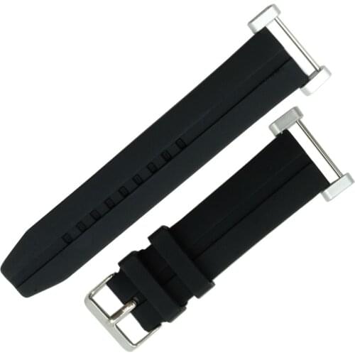 Silicone Rubber Watchband 24mm For Suunto Essential watch strap For Suunto CORE watch band sport belt