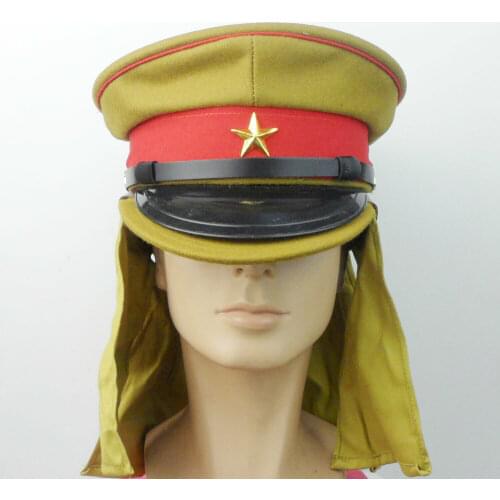 Tomwang2012. WW2 Japanese Army officer Peaked Cap AND Japanese Army soldiers Cap Hat wool IN SIZES Military War Reenactments
