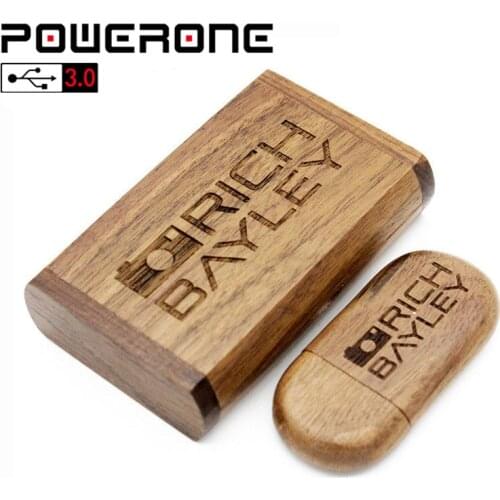 POWERONE usb flash drives USB 3.0 (free custom logo) Memory Stick+Packing Box pendrive 4GB 8GB 16GB 32GB 64GB photography gift