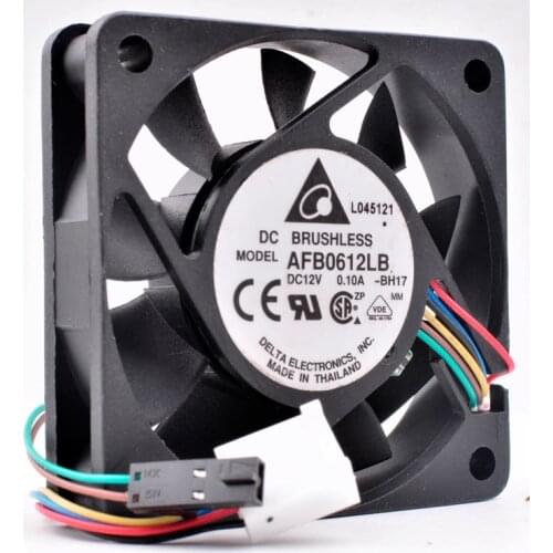 AFB0612LB 6cm 6015 60x60x15mm 12V 0.10A 4 lines pwm computer chassis CPU silent temperature control cooling fan