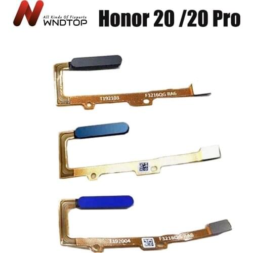 Touch ID For Huawei Honor 20 Pro Home Menu Button Flex Cable Ribbon Replacement Parts For Honor 20 Fingerprint Sensor YAL-L21