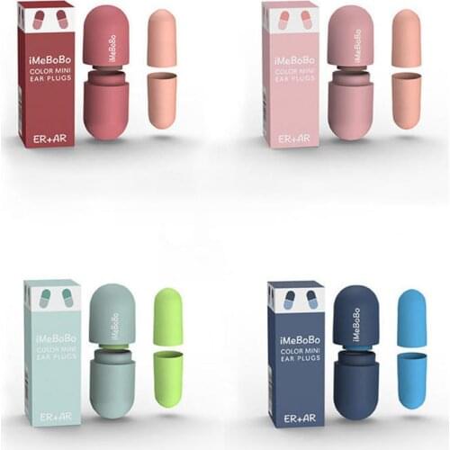 50% Hot 1Pair Earplugs Noise Reduction Sleep Foam Plug Anti Reusable For Snoring Earplug Sound Insulation Sleeping Ear Plugs