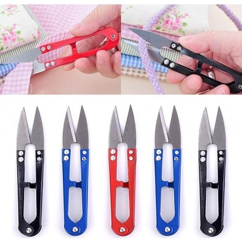 3Pcs Cross Stitch Tailor Scissor DIY Yarn Thread Stainless Steel Sewing Clippers Clothing Embroidery U Shape Shear Supplies