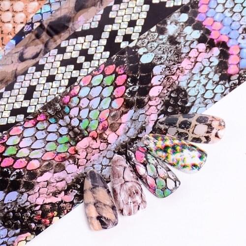 4cm*100cm Holographic Nail Foil Shinny 3D Diamond Design For Nail Art Manicure Transfer Sticker Decoration DIY