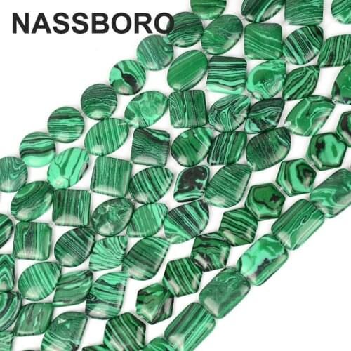 8 Styles Malachite Peacock Natural Stone Beads Jewelry Making Loose Spacer Beads Bracelet Necklace DIY accessories wholesale