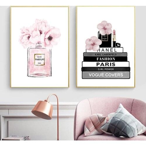 DIY 5D Diamond Painting Pink Floral Perfume Book Cross Stitch Kit Mosaic Art Picture of Rhinestones Home Decor Gift