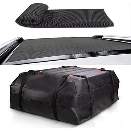 425 L Car Roof Storage Bag Waterproof Trunk SUV Cargo Carrier Bag Roof Luggage Bag Racks With Anti-slip Mat 112x84x44cm