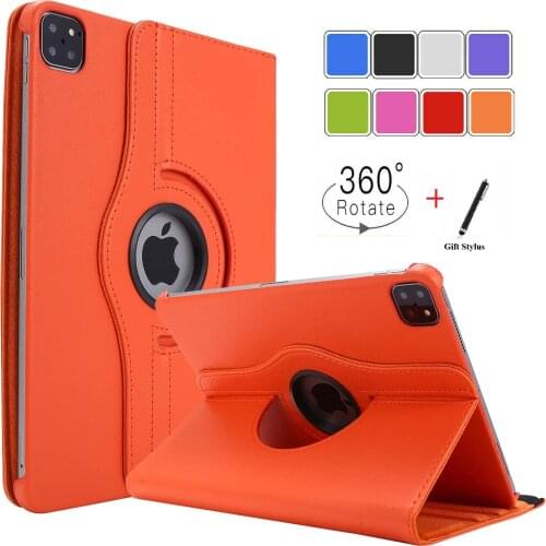 Protective tablet Case for iPad Pro 11 2020/2018 A2228 A2231 360 Rotating Stand Cover for ipad pro 12.9 Inch 2020 funda Shell