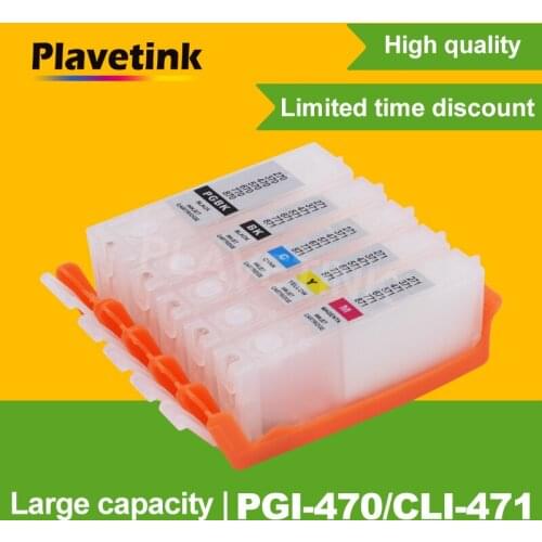 Plavetink Ink Cartridge For Canon PGI-470 CLI-471 XL Refill Cartridges For Canon PIXMA MG5740 MG6840 MG7740 PIXMA TS5040 Printer