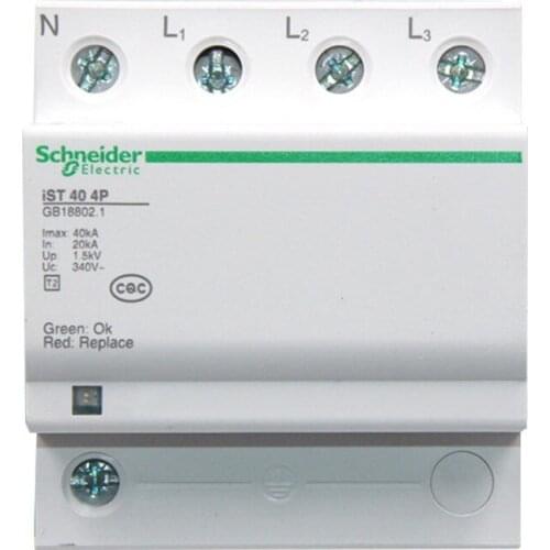IST 40 4P A9L916617 4P | 40kA | 20kA | 1.5kV IST Fixed Class T2 Surge Protector