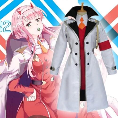 Anime Comic DARLING in the FRANXX Cosplay Costumes Zero Two 02 CODE 002 Cosplay Costume Uniforms Clothes Suits Dresses Red