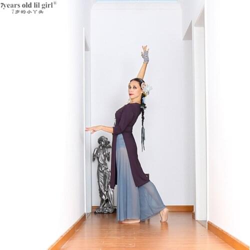 Belly Dance Suit Practice Cheongsam Dress Beginner Modal Adults FII01