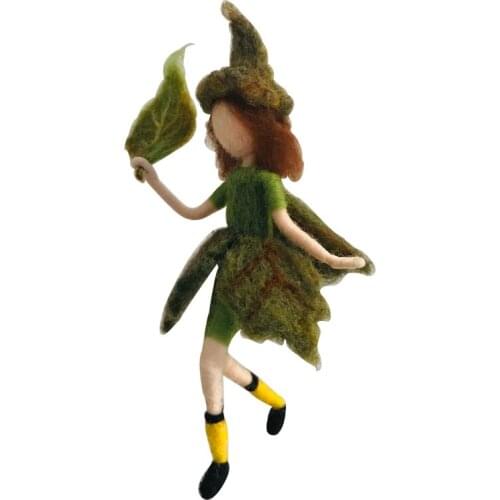 Fairy Needle Felting Kit for Beginners, 6"/15 cm Height, Elf Felting Starter Kit, Needle Felted Fairy, Felting Gift (No. 06)