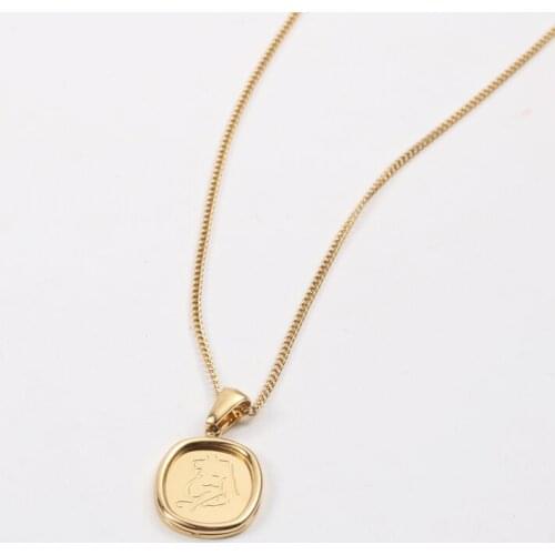 New Arrival Hot Sale Golden Color Sexy Women Body Shape Choker Pendant Necklace Stainless Steel Chains For Women Female Jewelry