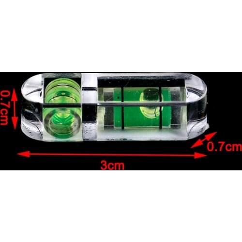 One Or 2pcs Mini Spirit Level Measurement Instrument T-type Round Square Spirit Level Bubble 9 Styles With Keychain