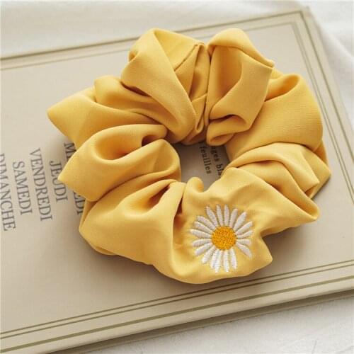 2020 New Brand Elastic Hair Bands For Women Girls Sunflowers Scrunchies Girls Kawaii Accessories Hair Ties Ponytail Holder