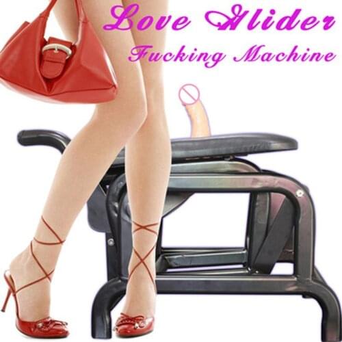 Sex Chair Adult Game Sex Love Glider FuckingMachine Dildo 15 cm Telescopic Strong Metal Frame Sex Machine Furniture Toys SexShop