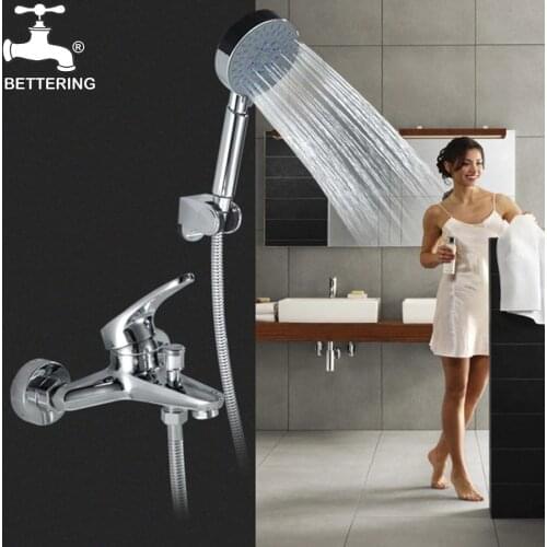 Bathtub Faucets Bathroom Mixer Faucet Cold and Hot Trough Shower Mixer Bath Stream Tap Thermostatic Switch Wall Mounted Faucets