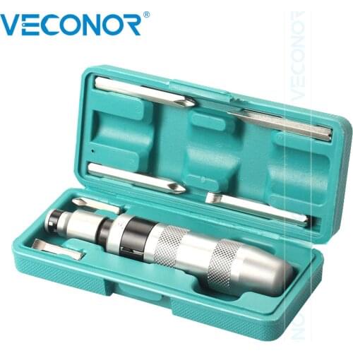 Veconor 7 Pieces Set Multi-purpose Heavy Duty Impact Screwdriver Set Driver Chisel Bits Tools Socket Kit With Case Flat & Philli