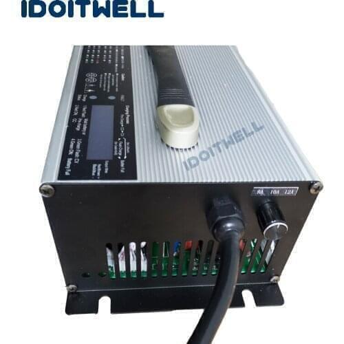 Good safety 48V li ion battery charger 58.8V adjustable Current 19A 15A 10A Custom 14S lithium battery pack charger with display