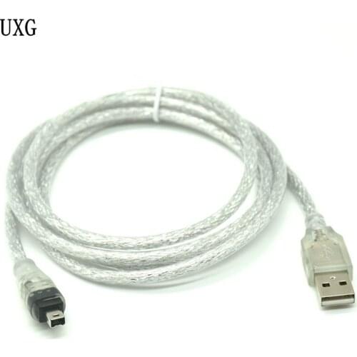 1.5m 5FT USB 2.0 A Male to Firewire IEEE 1394 4 Pin Male iLink Adapter Cord firewire 1394 Cable for SONY DCR-TRV75E DV