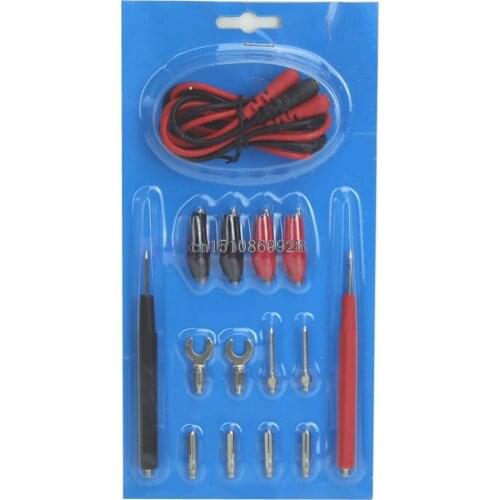 1Set Multifunction Digital Multimeter Probe Test Leads / Alligator Clip Test Kit
