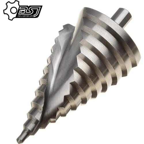 1pcs 6-60mm Pagoda Drill Hexagon Screw Drill HSS Power Tools Spiral Grooved Metal Steel Step Drill Bits Reamer Reaming Drilling