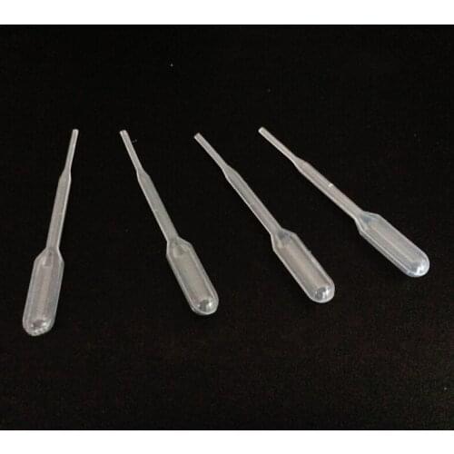 100PCS 0.2ml Practical Graduated Polyethylene Pipettes Dropper for Experiment Medical Educational Supplies