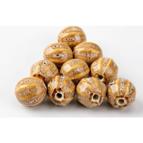 Watermelon Shape Quality Ceramic beads Beading for necklace making Unique Ceramics Beads Wholesale 10pieces/lot #A431B