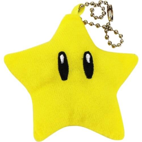 7cm Star Plush Toy Yellow Luma Star Keychain Kawaii Doll Toys Gifts For Kids