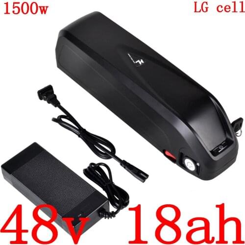 48V electric bicycle battery 48v 17AH 18AH Lithium ion battery use LG cell for 48V 500W 750W 1000W 1500W ebike motor free duty