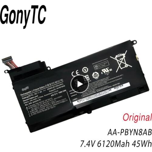 GONYTC AA-PBYN8AB Laptop Battery For SAMSUNG NP530U4B NP530U4C NP535U4C NP520U4C NP530U4C-A08RUGenuine Notebook battery