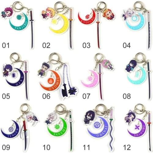 Anime Acrylic Demon Slayer: Kimetsu no Yaiba Keychain 2020 llavero
