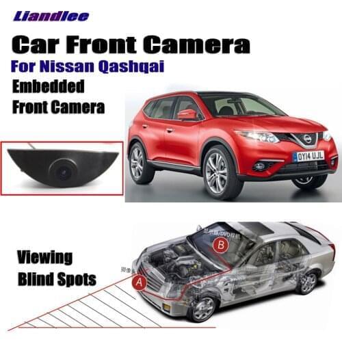 Car Front View Camera For Nissan Qashqai 2006-2018 J10 NJ10 J11 Not Rear View Backup Parking Camera HD CCD Night Vision