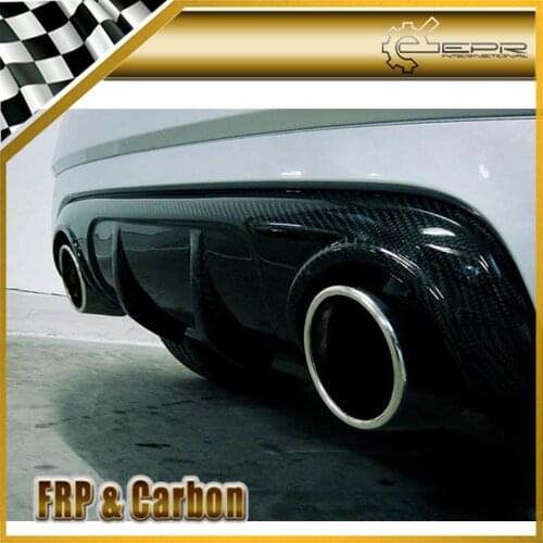 Car Styling For Audi TT MK2 (Type 8J) Carbon Fiber Rear Diffuser Trim (Type-O) for TTS (Tip size 128x185) Body Kit For TT MK2