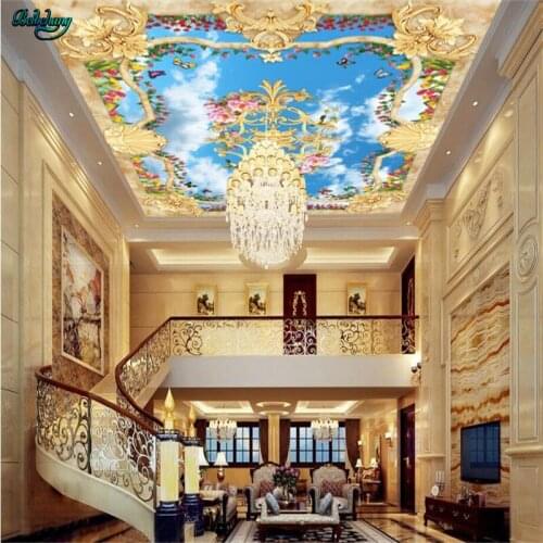 Beibehang Large Custom Four Seasons such as Spring European 3D Zenith Mural Decorative Painting
