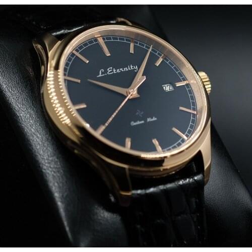 38mm Men Automatic Mechanical Watch Japan MIYOTA 9015 Business Wristwatch Simple 316L Stainless Steel Crocodile Sapphire Clock