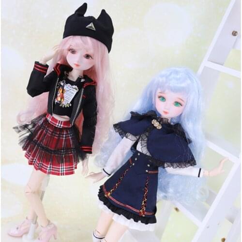 DBS doll Outfits for 1/4 BJD Dairy Queen Student series mechanical joint Body girls SD