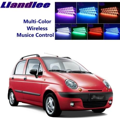 LiandLee Car Interior Floor Decorative Atmosphere Seats Accent Ambient Neon light For Chevrolet Spark 1997~2015