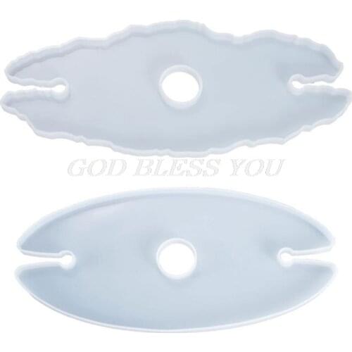 Crystal Epoxy Resin Mold Wine Glass Rack Tray Casting Silicone Mould DIY Crafts Bottle Cup Holder Making Tools Drop Shipping