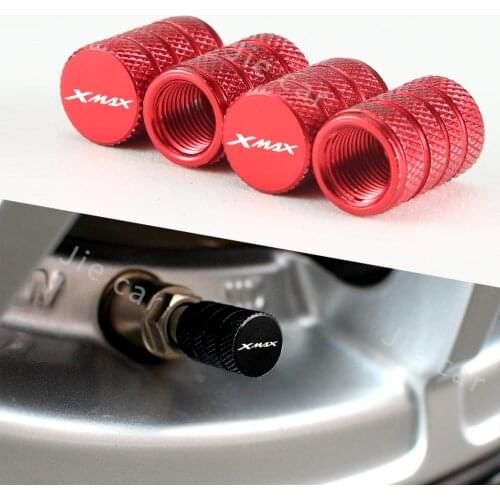 XMAX Logo Motorcycle Tyre Valve CNC Aluminum Tire Air Port Stem Cover Cap Accessories for Yamaha XMAX 125 250 300 400 All Year