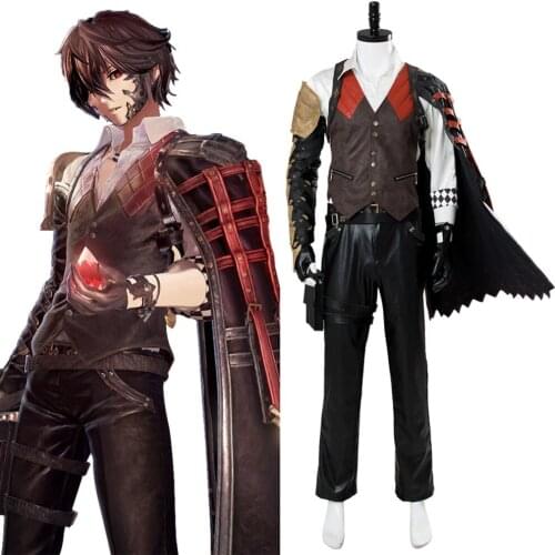 Game Code Vein Louis Rui Cosplay Costumes Outfit Adult Men Louis Rui Costumes Full Suit Halloween Cosplay Costumes