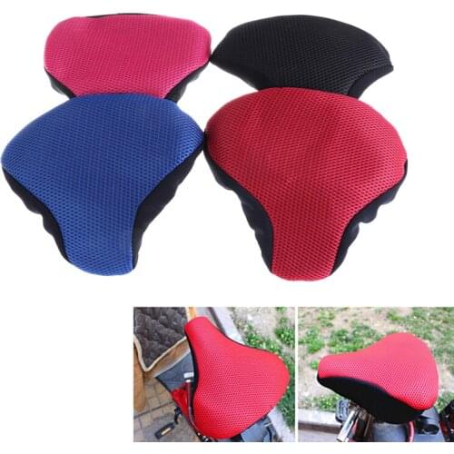 Bicycle Saddle 3D Soft Bike Seat Cover Cycling Silicone Seat Cushion Cycling Saddle For Bicycle Bike Accessories Dropshipping
