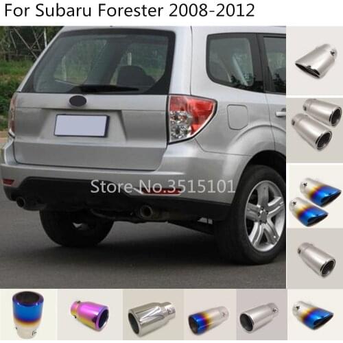 Car body styling Cover Muffler End Tail Pipe Dedicate outlet Exhaust For Subaru Forester 2008 2009 2010 2011 2012