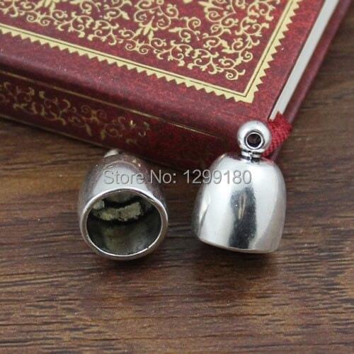 50pcs/lot Cord Crimp End Caps Buckle Tips for Necklace Bracelet Ropes Cords Connectors Clasp,DIY Accessories 17x13mm 10mm K01855