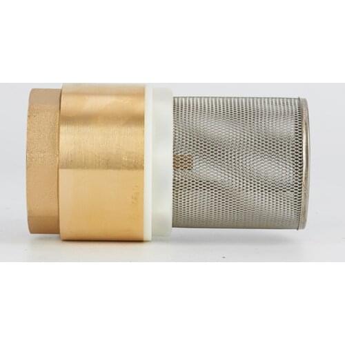 1/2" 3/4" 1" 1-1/4" 1-1/2" 2" BSP Female Thread Brass One Way Non-Return Check Valve With Steel Strainer Filter
