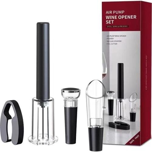 Air Pressure Type Wine Bottle Opener Aluminum Tube/ Plastic Tube Bottle Pumps Corkscrew Cork Out Tool Red Wine Dropship